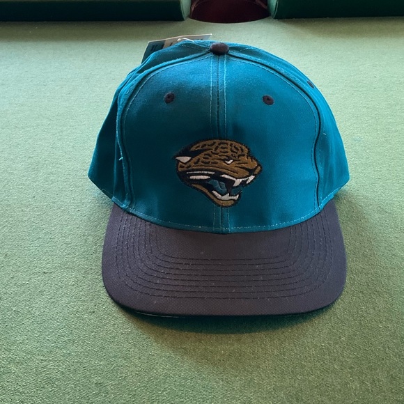 Vintage Jacksonville Jaguars Light Up Hat NEW Snapback NFL Logo 7 Green Cap NWT - Picture 1 of 5